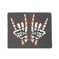 Skeleton Hands Rock And Roll Mousepad