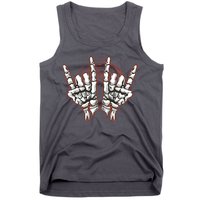 Skeleton Hands Rock And Roll Tank Top