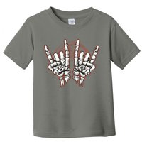 Skeleton Hands Rock And Roll Toddler T-Shirt