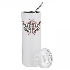 Skeleton Hands Rock And Roll Stainless Steel Tumbler