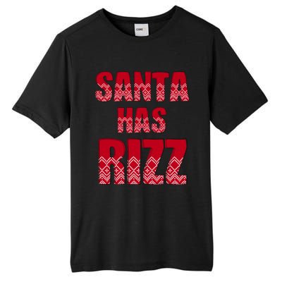 Santa Has Rizz Funny Gen Alpha Slang Christmas Teacher Tall Fusion ChromaSoft Performance T-Shirt