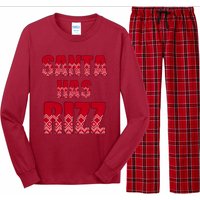 Santa Has Rizz Funny Gen Alpha Slang Christmas Teacher Long Sleeve Pajama Set