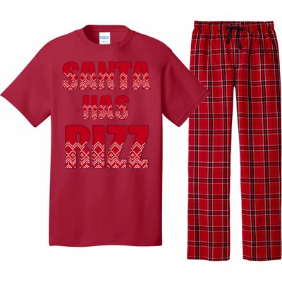 Santa Has Rizz Funny Gen Alpha Slang Christmas Teacher Pajama Set