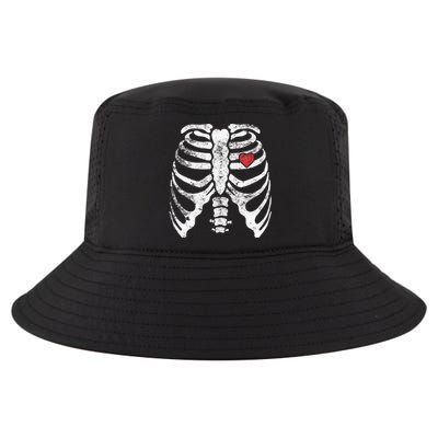 Skeleton Heart Rib Cage X Ray Adult Kids Funny Halloween Cool Comfort Performance Bucket Hat