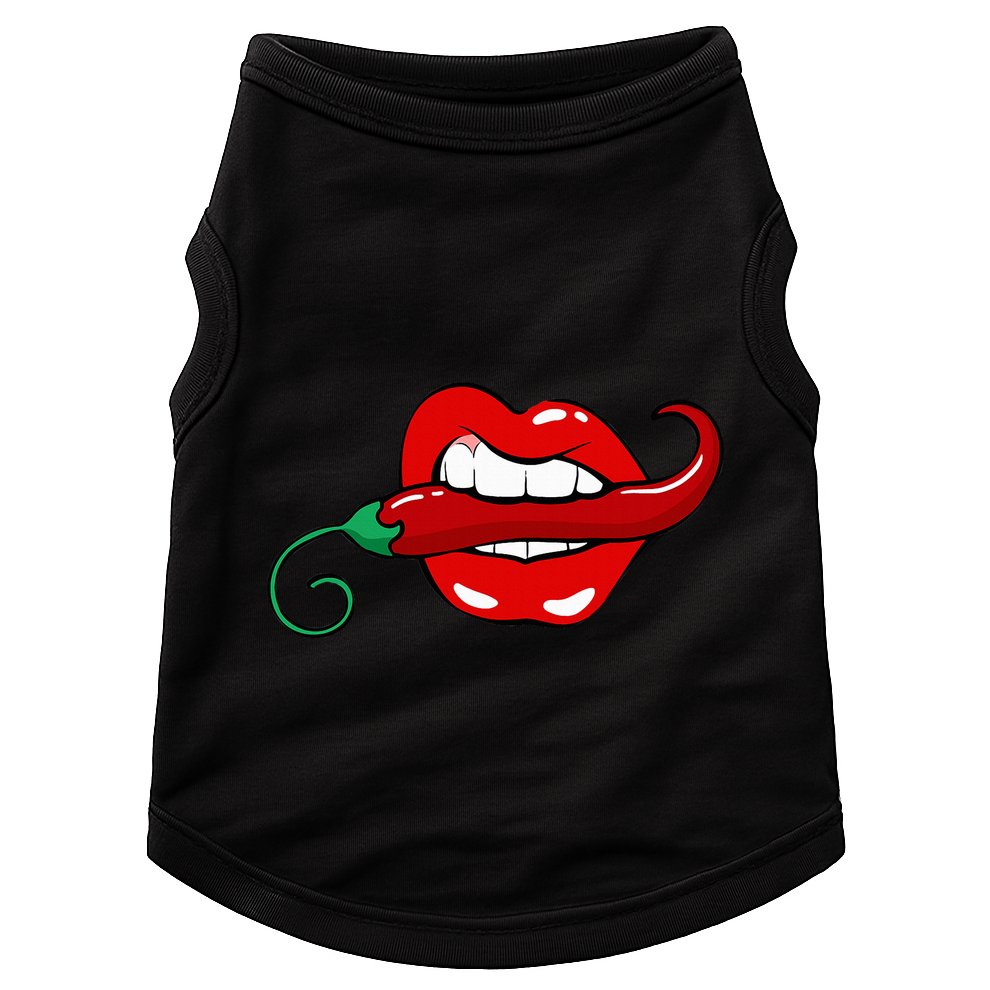 Sexy Hot Red Chili Pepper Lips Doggie Tank