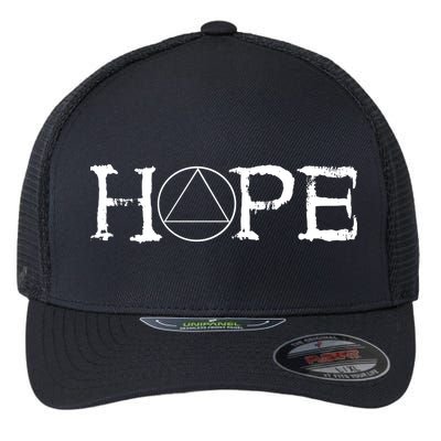 Sobriety Hope Recovery Alcoholic Sober Recover Aa Support Cool Gift Flexfit Unipanel Trucker Cap