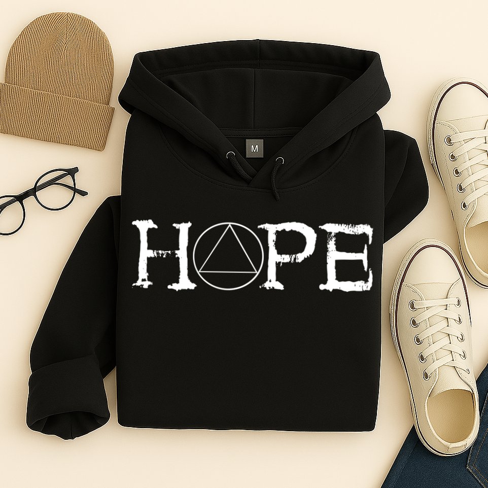 Sobriety Hope Recovery Alcoholic Sober Recover Aa Support Cool Gift Hoodie