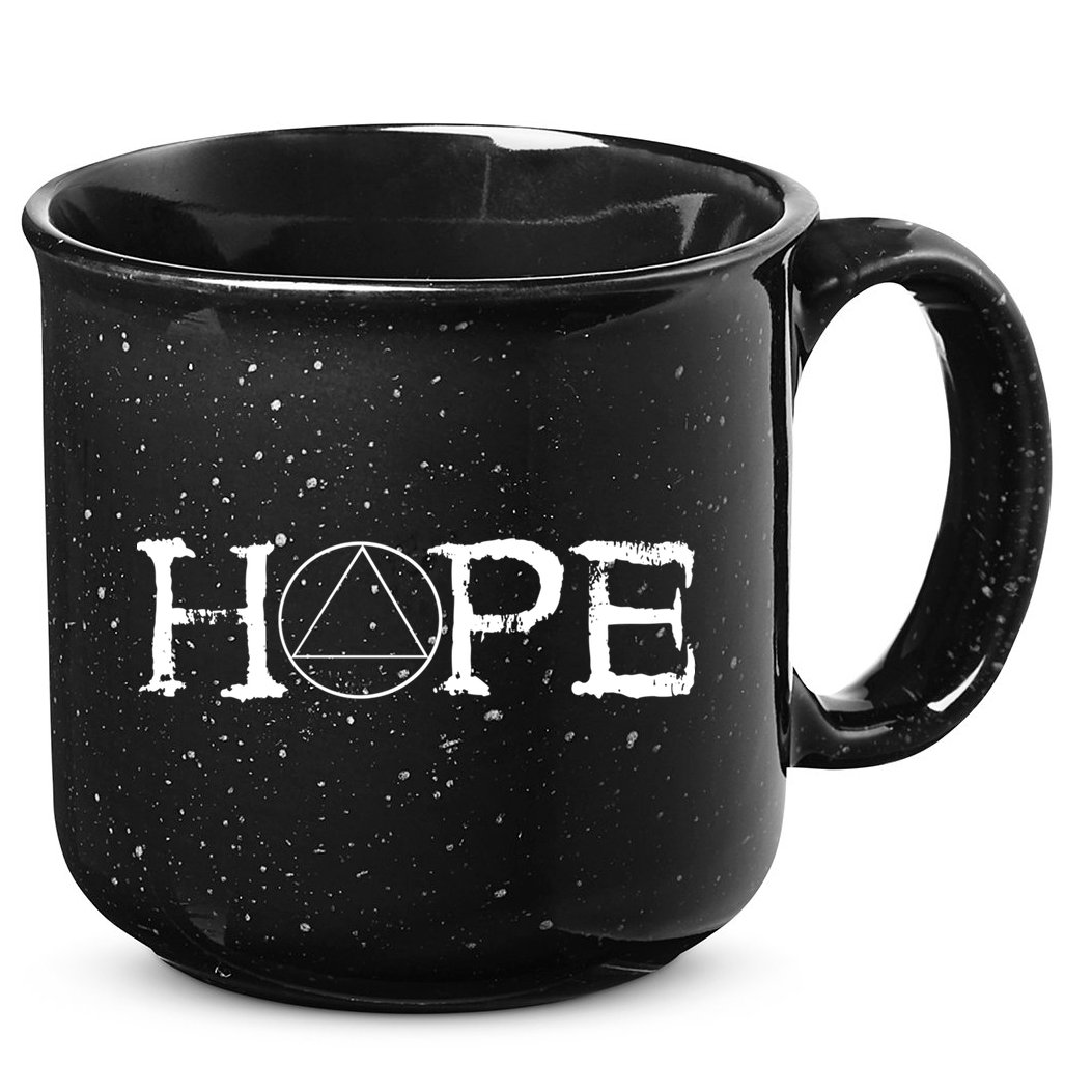 Sobriety Hope Recovery Alcoholic Sober Recover Aa Support Cool Gift 15oz Campfire Ceramic Mug