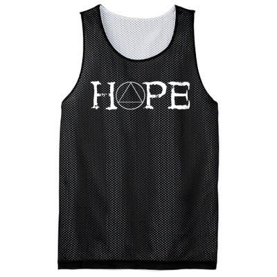 Sobriety Hope Recovery Alcoholic Sober Recover Aa Support Cool Gift Mesh Reversible Basketball Jersey Tank