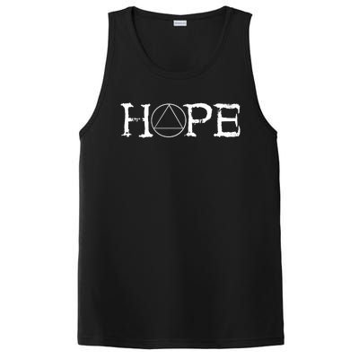 Sobriety Hope Recovery Alcoholic Sober Recover Aa Support Cool Gift PosiCharge Competitor Tank