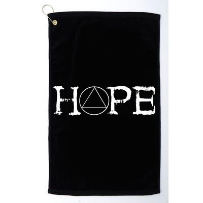 Sobriety Hope Recovery Alcoholic Sober Recover Aa Support Cool Gift Golf Towel