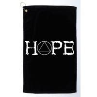 Sobriety Hope Recovery Alcoholic Sober Recover Aa Support Cool Gift Golf Towel