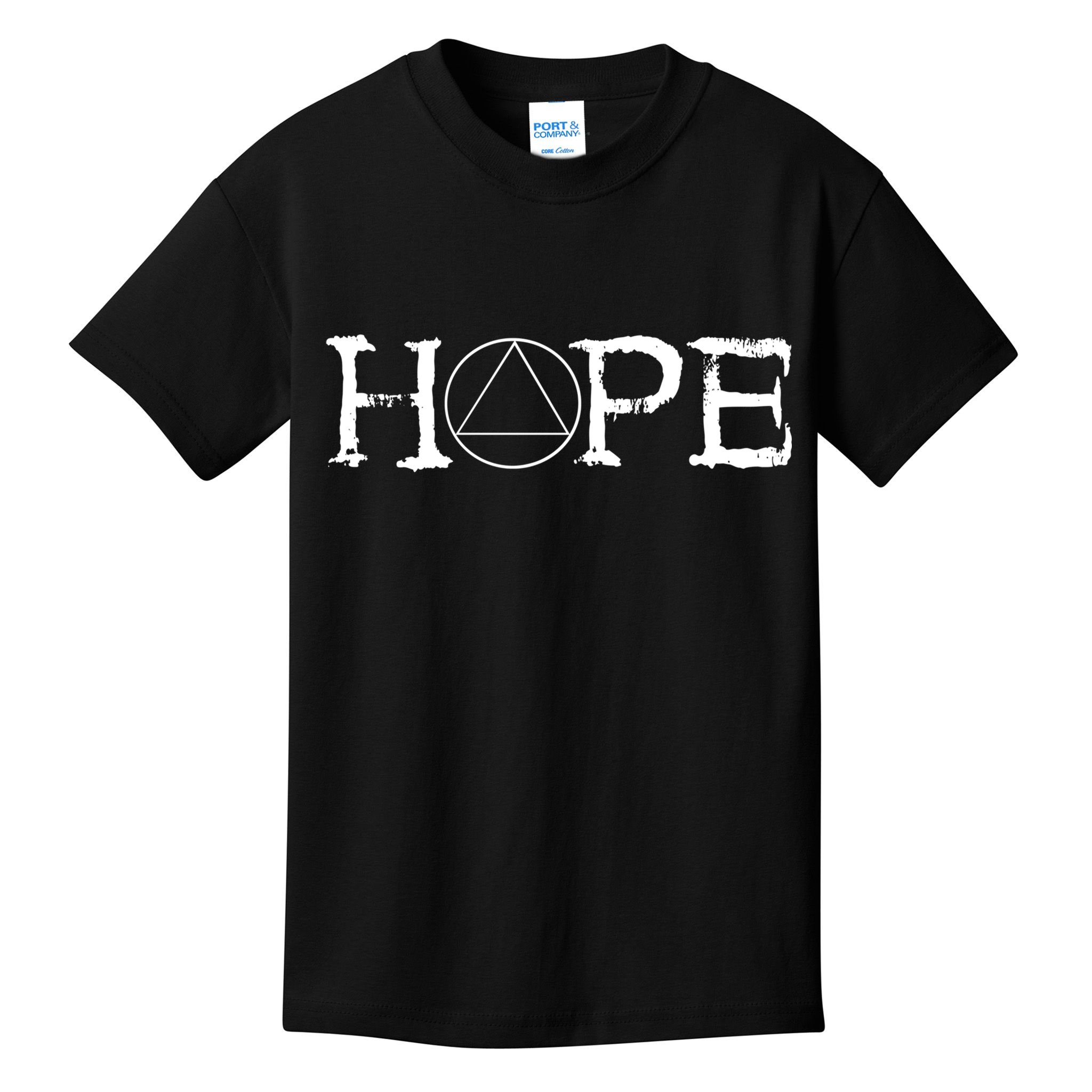 Sobriety Hope Recovery Alcoholic Sober Recover Aa Support Cool Gift Kids T-Shirt