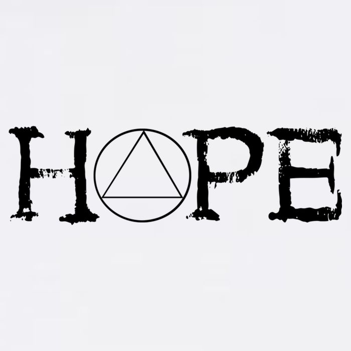 Sobriety Hope Recovery Alcoholic Sober Recover Aa Support Cool Gift Garment-Dyed Sweatshirt