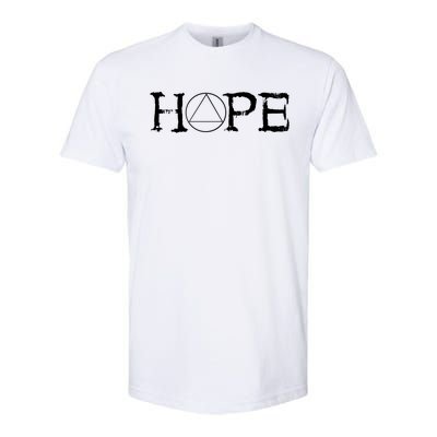 Sobriety Hope Recovery Alcoholic Sober Recover Aa Support Cool Gift Softstyle CVC T-Shirt