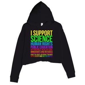 Science Hu Rights Education Health Care Freedom Gift Crop Fleece Hoodie