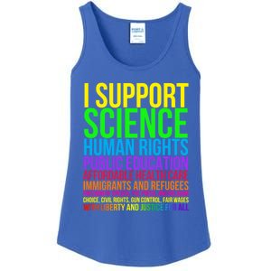 Science Hu Rights Education Health Care Freedom Gift Ladies Essential Tank