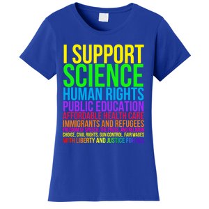 Science Hu Rights Education Health Care Freedom Gift Women's T-Shirt