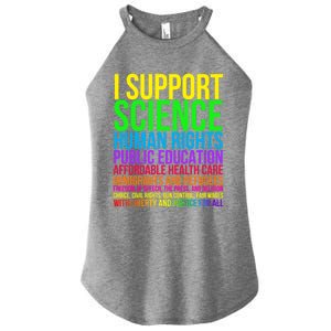 Science Hu Rights Education Health Care Freedom Gift Women's Perfect Tri Rocker Tank