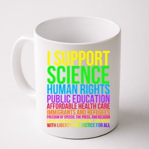 Science Hu Rights Education Health Care Freedom Gift Coffee Mug