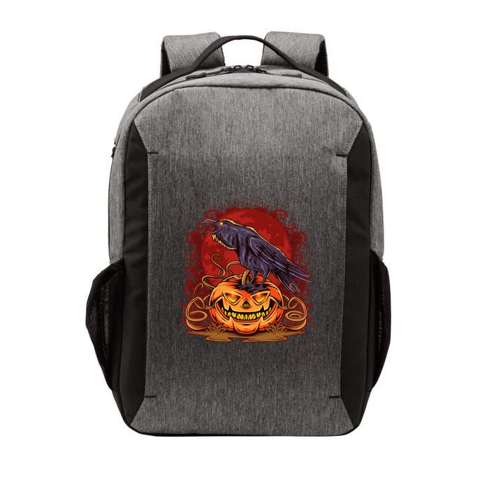 Spooky Halloween Raven Crow Jacklantern Pumpkin Vector Backpack