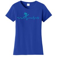 Skier Heartbeat Ski Instructor Winter Sport Skiing Ski Cool Gift Women's T-Shirt