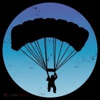Skydiving Hobby Silhouette Impact Tech Backpack