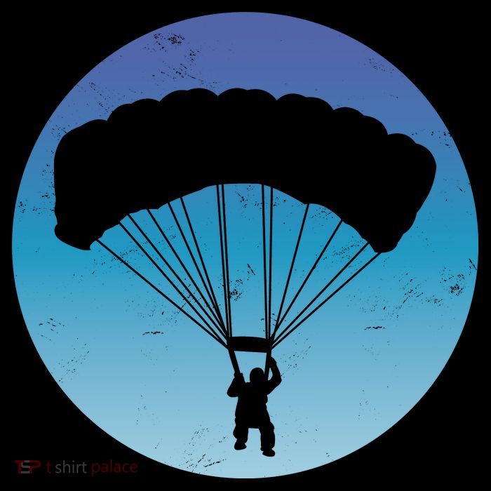 Skydiving Hobby Silhouette Impact Tech Backpack