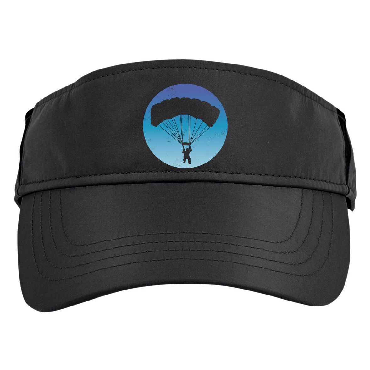 Skydiving Hobby Silhouette Adult Drive Performance Visor