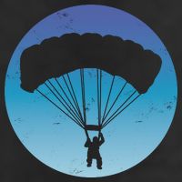 Skydiving Hobby Silhouette Adult Drive Performance Visor