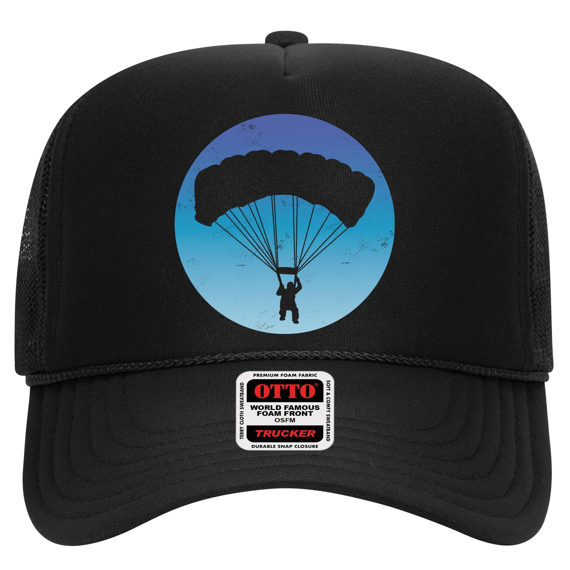 Skydiving Hobby Silhouette Hat