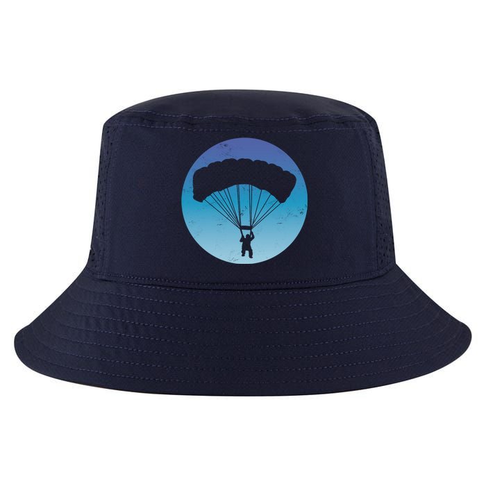 Skydiving Hobby Silhouette Cool Comfort Performance Bucket Hat