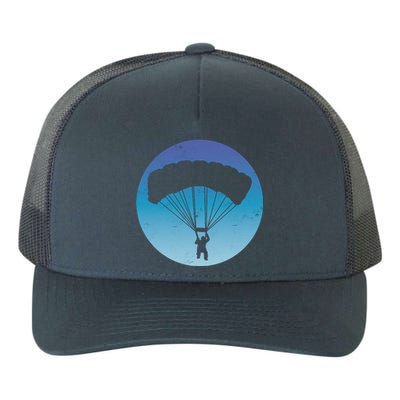 Skydiving Hobby Silhouette Yupoong Adult 5-Panel Trucker Hat