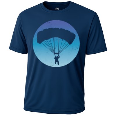 Skydiving Hobby Silhouette Performance Shirt