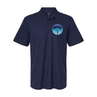 Skydiving Hobby Silhouette Polo