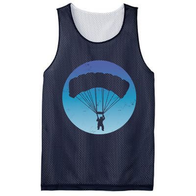 Skydiving Hobby Silhouette Mesh Reversible Basketball Jersey Tank