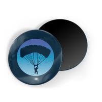 Skydiving Hobby Silhouette Magnet