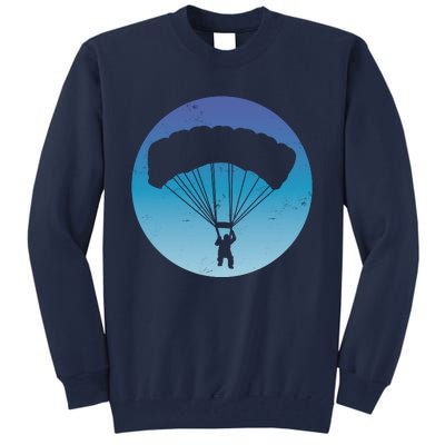 Skydiving Hobby Silhouette Tall Sweatshirt