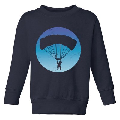 Skydiving Hobby Silhouette Toddler Sweatshirt