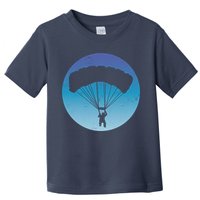 Skydiving Hobby Silhouette Toddler T-Shirt