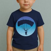 Skydiving Hobby Silhouette Toddler T-Shirt