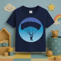 Skydiving Hobby Silhouette Toddler T-Shirt