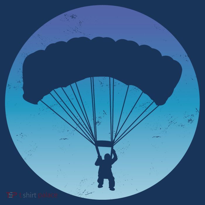 Skydiving Hobby Silhouette Toddler T-Shirt