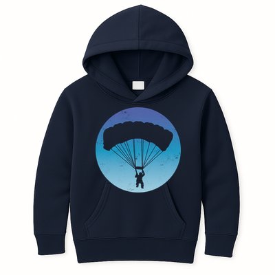 Skydiving Hobby Silhouette Kids Hoodie