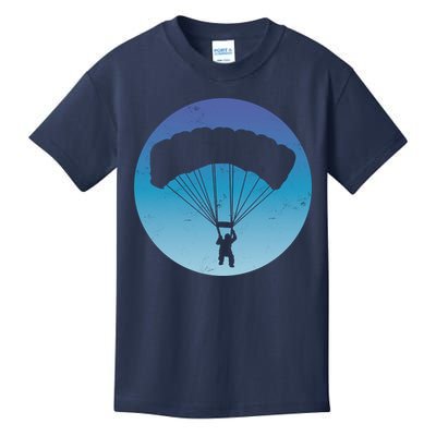 Skydiving Hobby Silhouette Kids T-Shirt