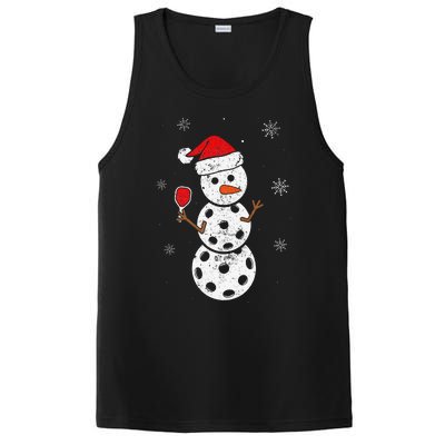 Santa Hat Snowman Gifts For Xmas Funny Pickleball Christmas PosiCharge Competitor Tank