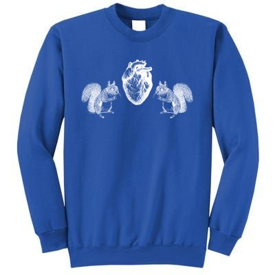 Squirrel Heart Squirrel Nature Anatomy By B Moss Cute Gift Sweatshirt