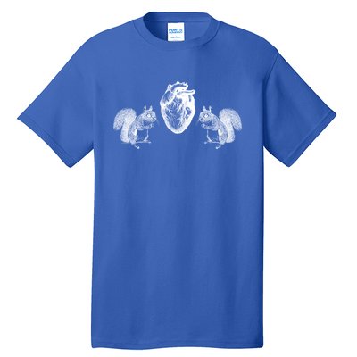 Squirrel Heart Squirrel Nature Anatomy By B Moss Cute Gift Tall T-Shirt