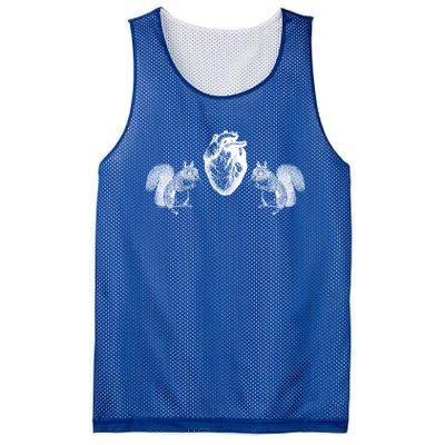 Squirrel Heart Squirrel Nature Anatomy By B Moss Cute Gift Mesh Reversible Basketball Jersey Tank