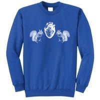 Squirrel Heart Squirrel Nature Anatomy By B Moss Cute Gift Tall Sweatshirt